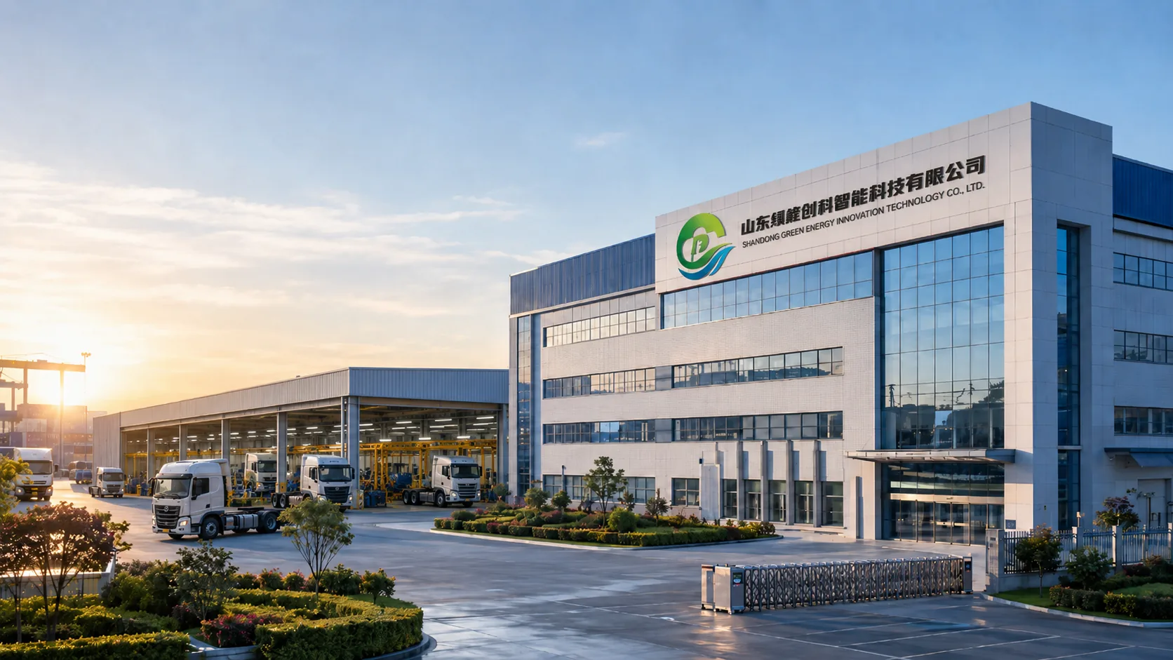Shandong Green Energy Chuangke Intelligent Technology factory and vehicle facility