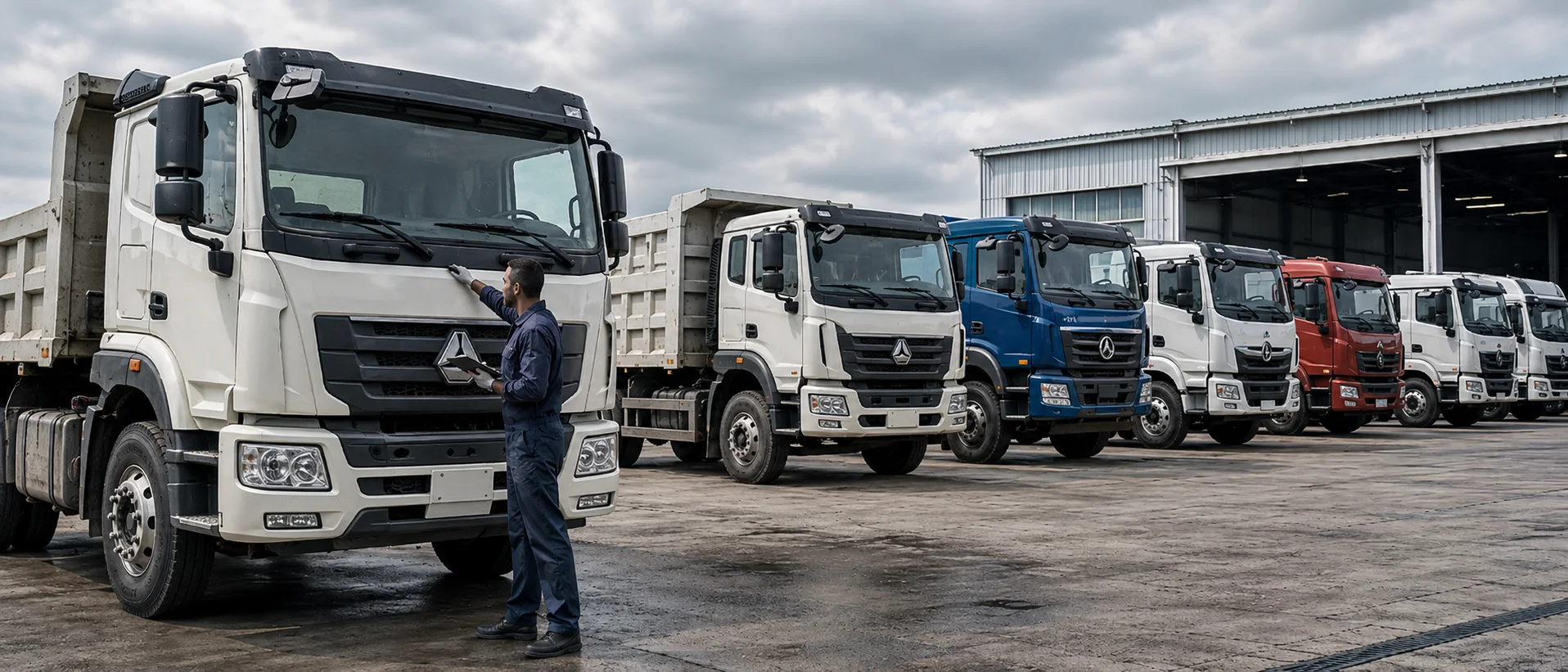 Commercial truck stock and preparation facility