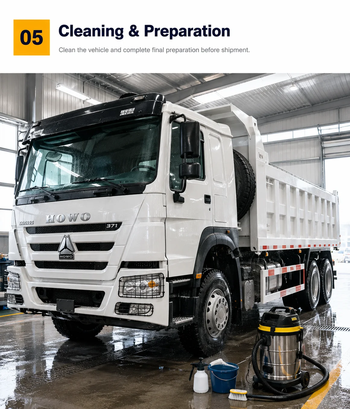 Engine and transmission inspection before export