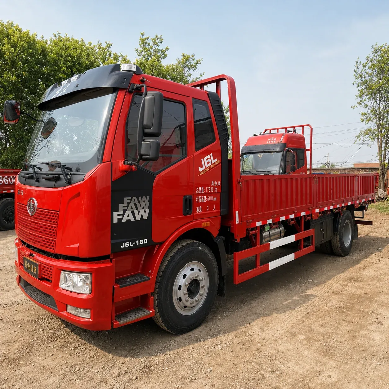 FAW Jiefang J6L 4×2 Dropside Cargo Truck 140 / 160 / 180 / 220 / 240 / 260 / 320HP Available product display