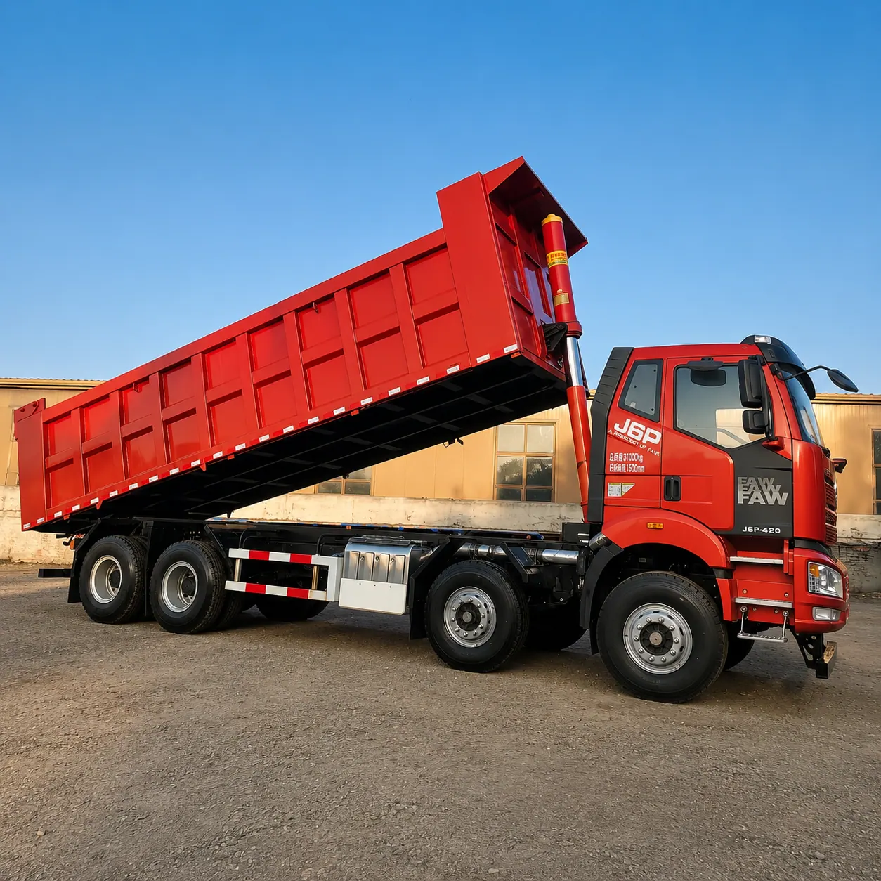 FAW Jiefang J6P / CA3310 8×4 Dump Truck 350 / 375 / 390 / 420 / 460HP Available product display