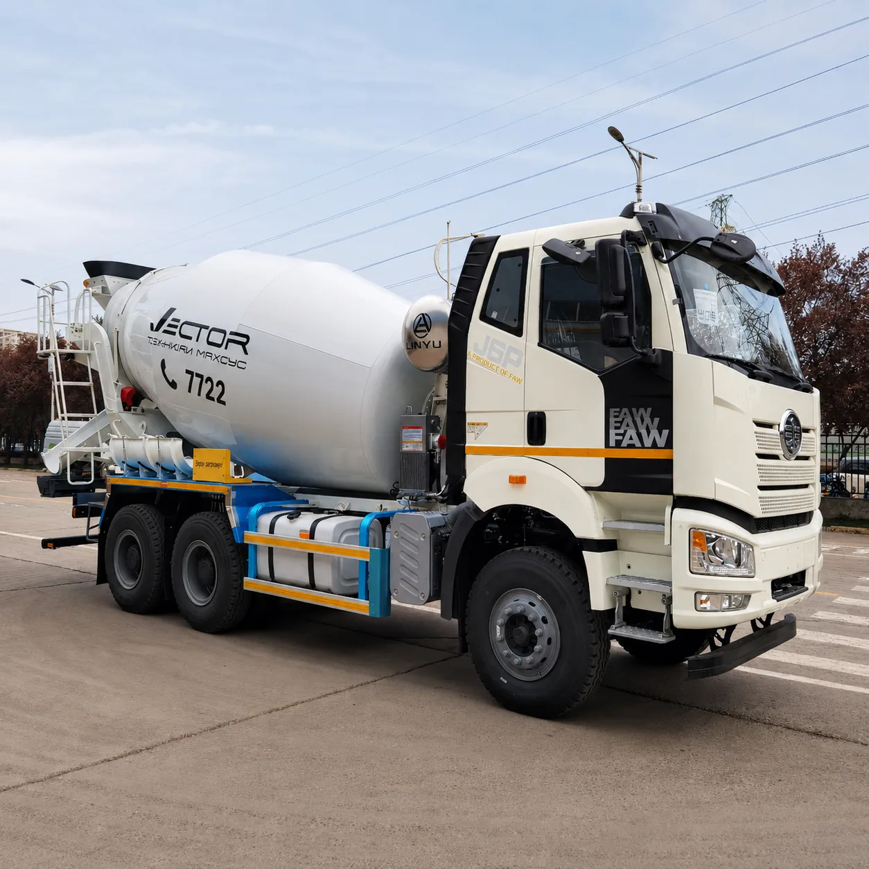 FAW Jiefang J6P / JH6 Concrete Mixer Truck 280 / 350 / 375 / 390 / 420HP 6 / 8 / 10 / 12 / 14 / 16CBM Available detail photo
