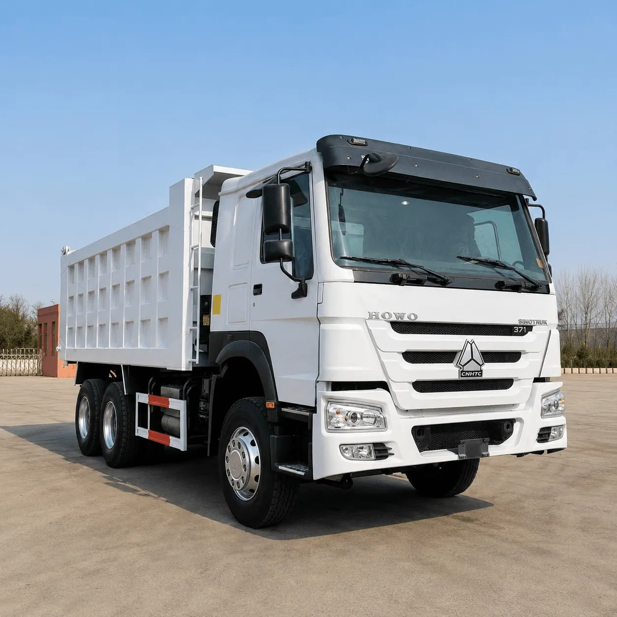 HOWO 6×4 dump truck at the vehicle yard
