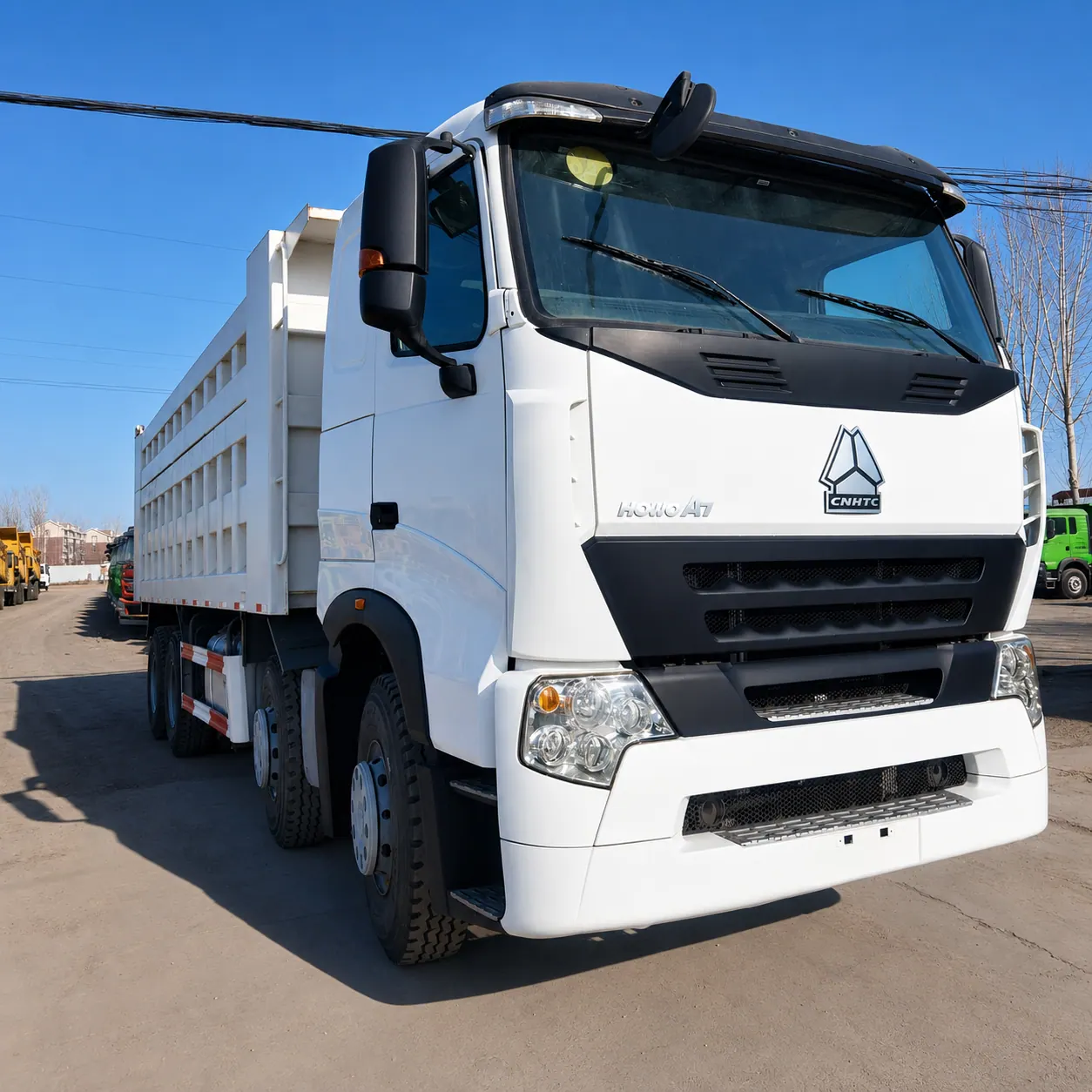 HOWO A7 8×4 Dump Truck 371 / 380 / 400 / 420HP Available product display
