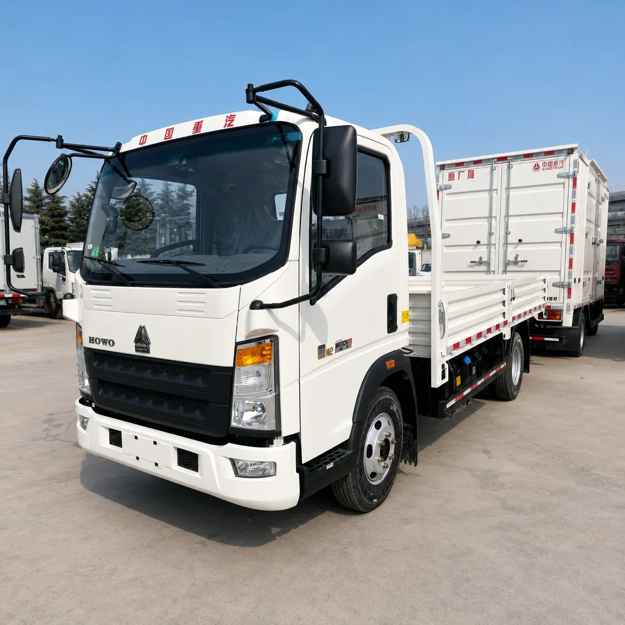 HOWO Hanjiang 4×2 Dropside Cargo Truck 116 / 130 / 140 / 160HP Available detail photo