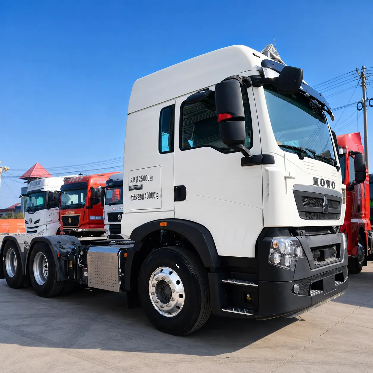 HOWO TX / TX7 6×4 Tractor Truck 371 / 380 / 400 / 430 / 460 / 480HP Available product display