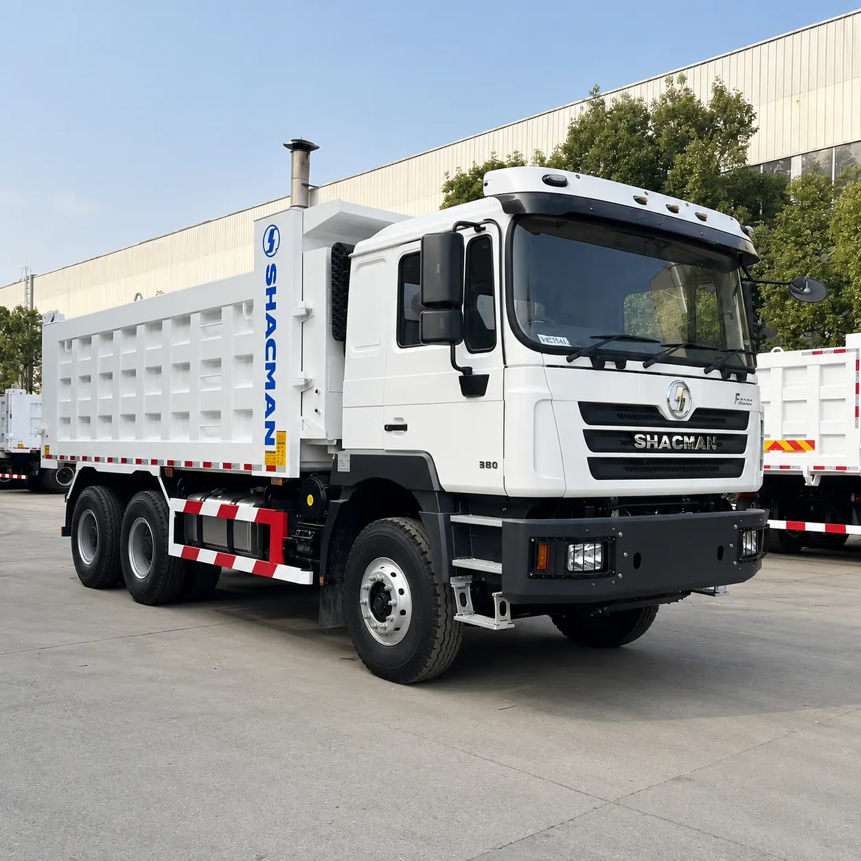 SHACMAN F3000 6×4 dump truck at the vehicle yard