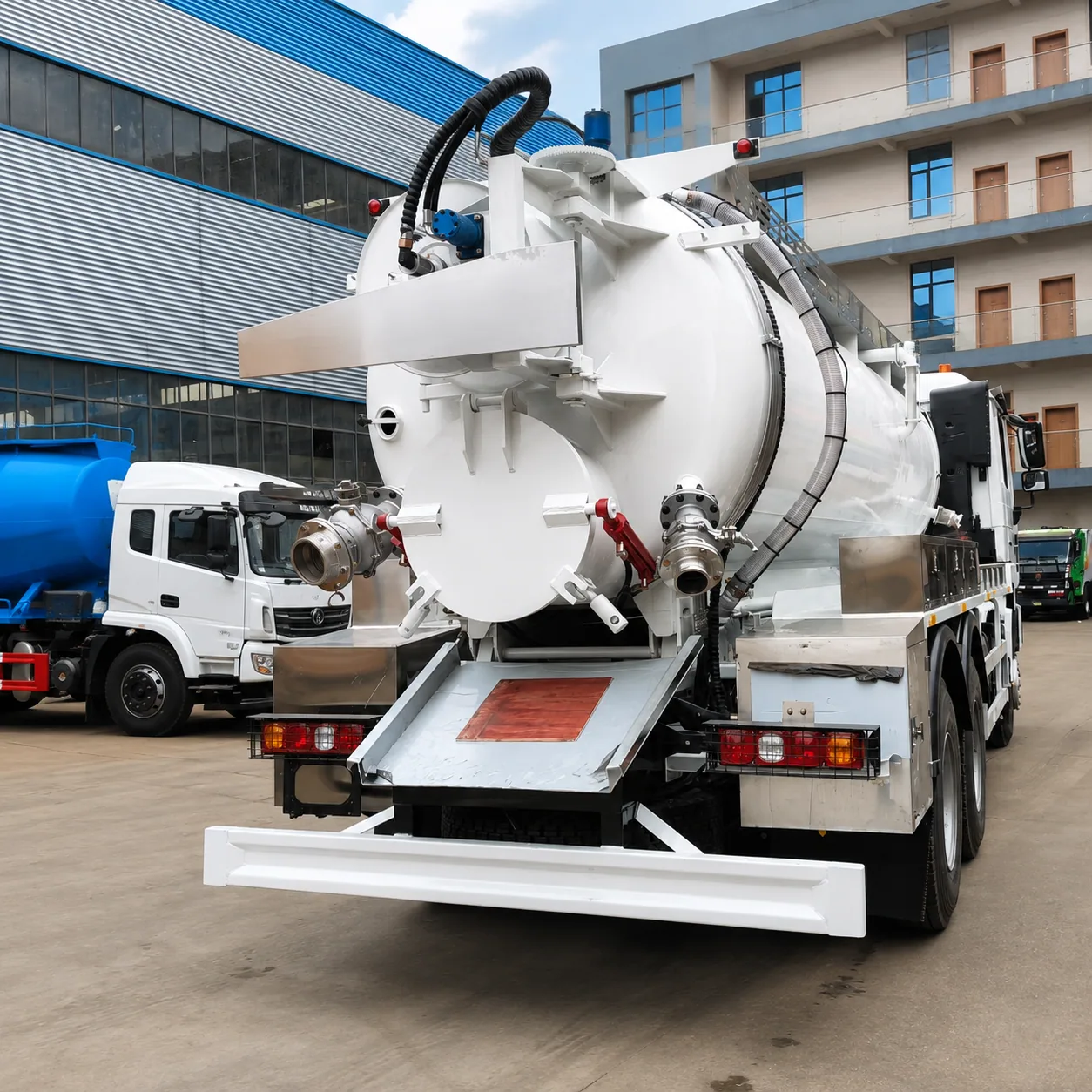 SHACMAN F3000 Sewage Suction Truck 300 / 340 / 375 / 380 / 400 / 420HP 12 / 15 / 18 / 20 / 25 / 30CBM Available detail photo