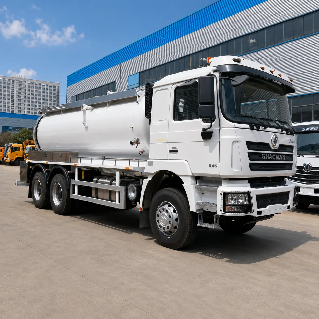 SHACMAN F3000 Sewage Suction Truck 300 / 340 / 375 / 380 / 400 / 420HP 12 / 15 / 18 / 20 / 25 / 30CBM Available product display
