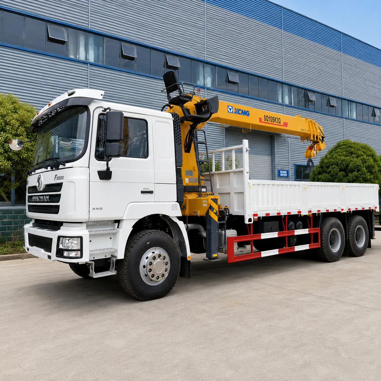 SHACMAN F3000 Truck Mounted Crane 300 / 340 / 375 / 380 / 400 / 420HP 8 / 10 / 12 / 14 / 16 / 20T Available product display